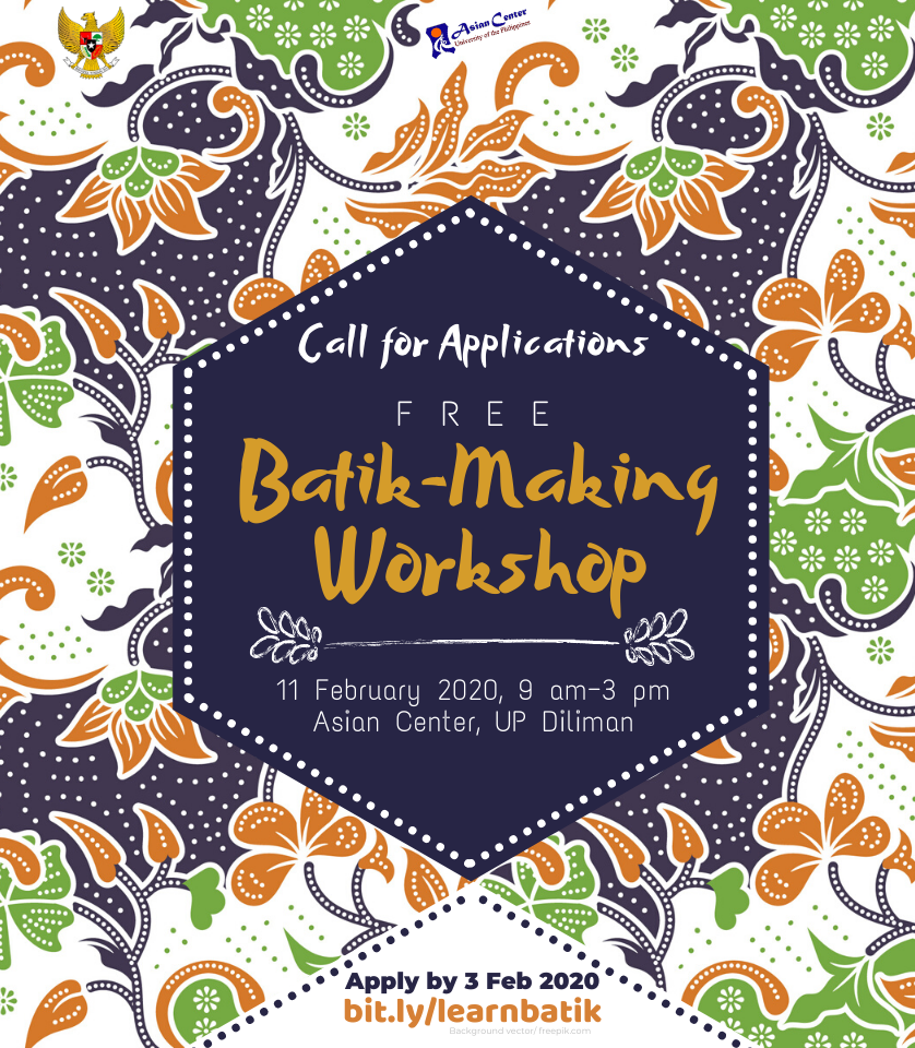 batik making workshop poster