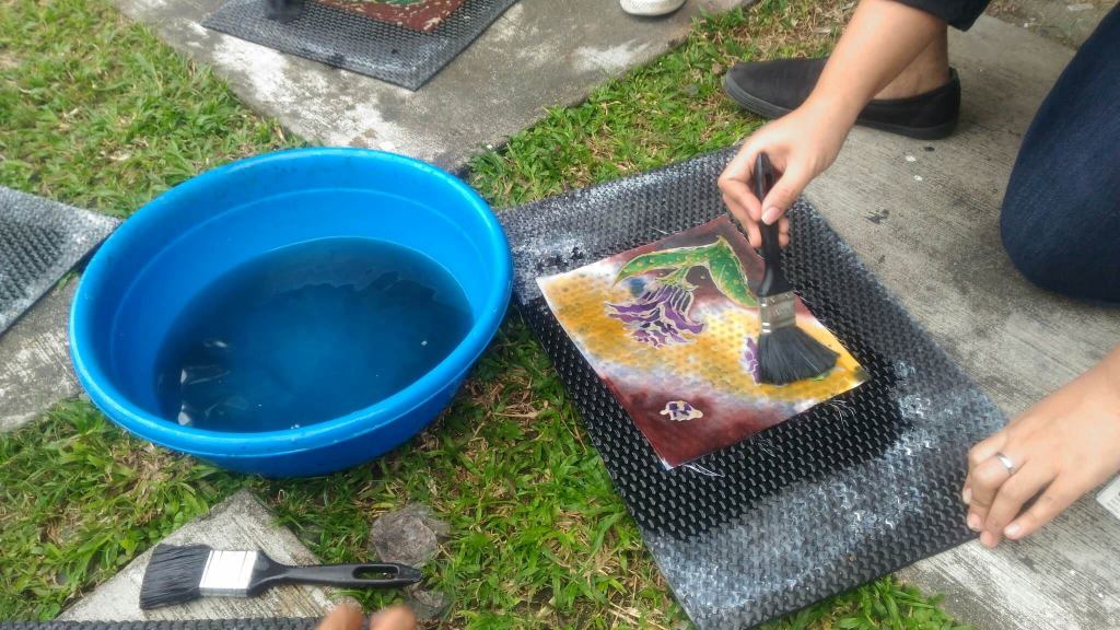 Batik Making Waterglass 